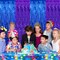 2Pcs Blue Purple Door Streamer Light Blue Purple Backdrop Foil Fringe Tinsel Boy Curtains Backdrops for Birthday Baby Shower Gender Reveal Party Decoration (3.28 ft x 6.56 ft)
